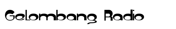 Gelombang Radio font preview